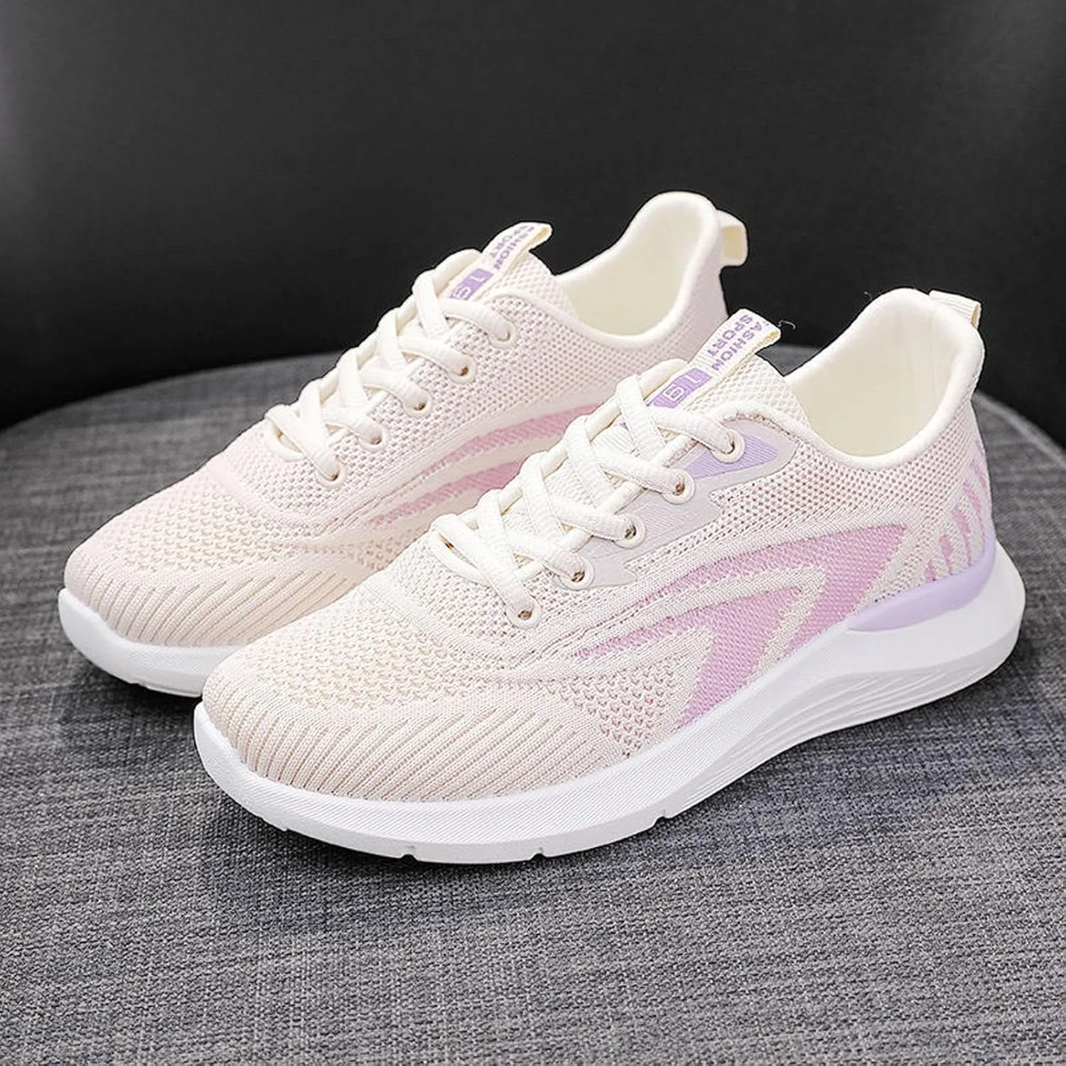 2023 Spring New Lightweight Soft Bottom Breathable Casual Student Running Shoes Hundred with Sports Shoes Wide Width Women Water Shoes
