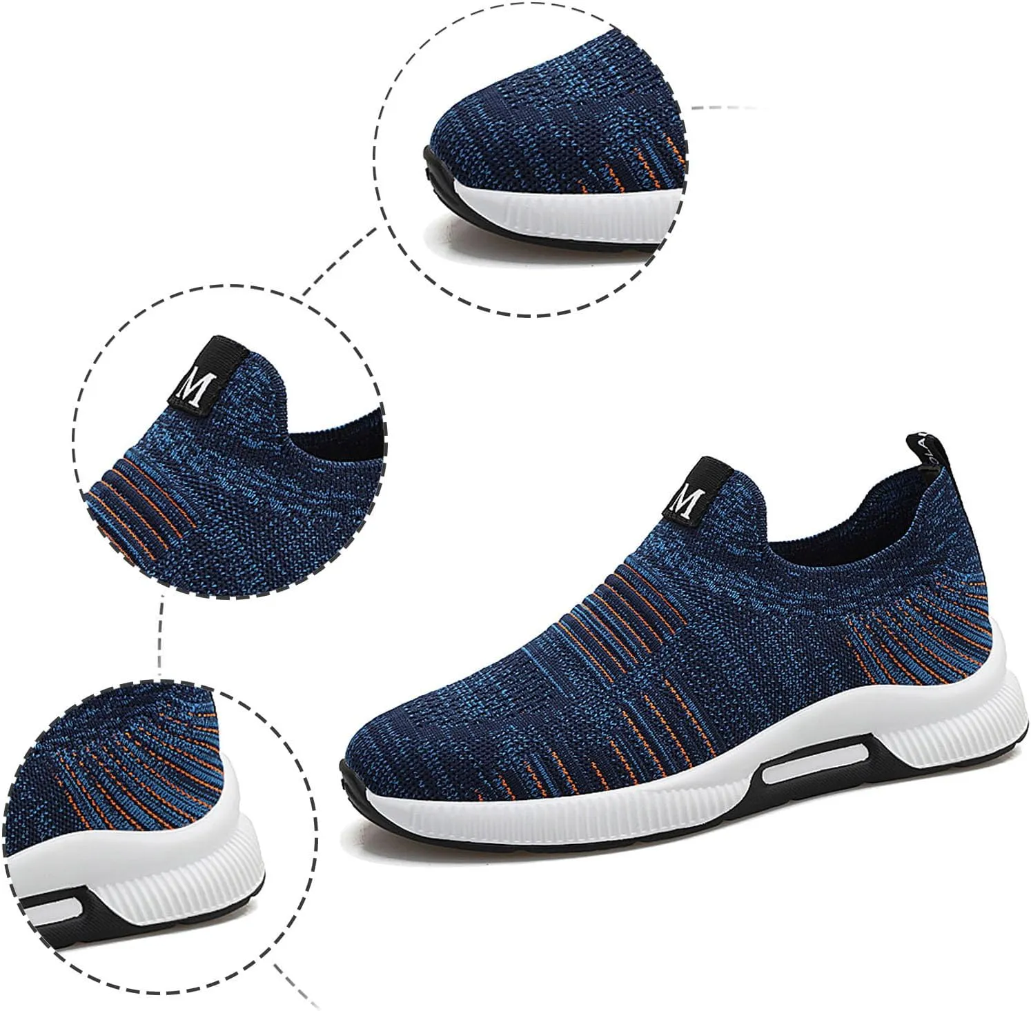 8cm Men's Elevator Shoes Men's Casual Mesh Trainers Lightweight Breathable Lace Up Sports Mens Sneaker Boots Size 13