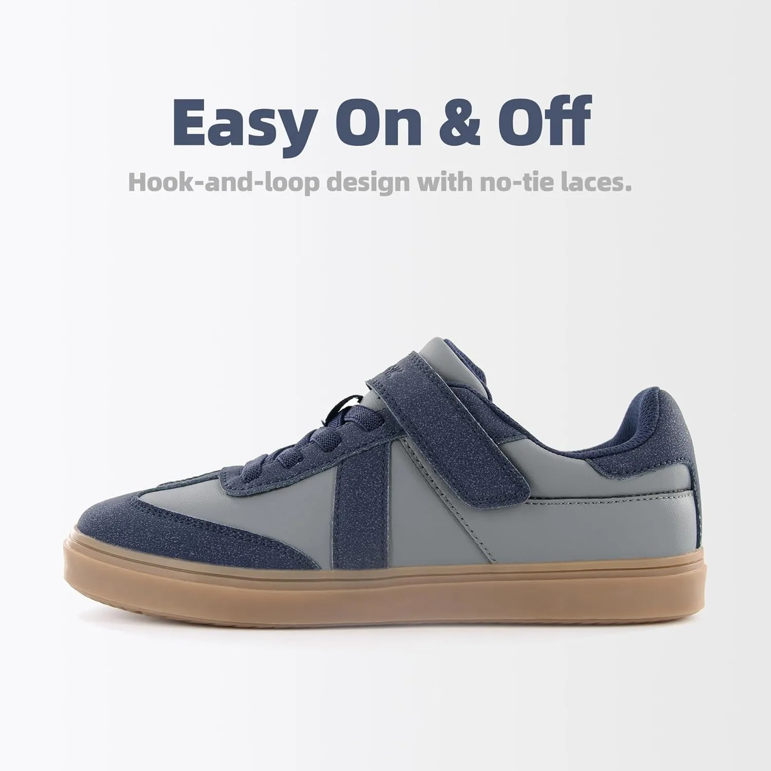 AMZZPIK Arveno Boys Girls Casual Shoes Comfortable Walking Zero Drop Skateboard Sneakers for Little Kid Big Kid