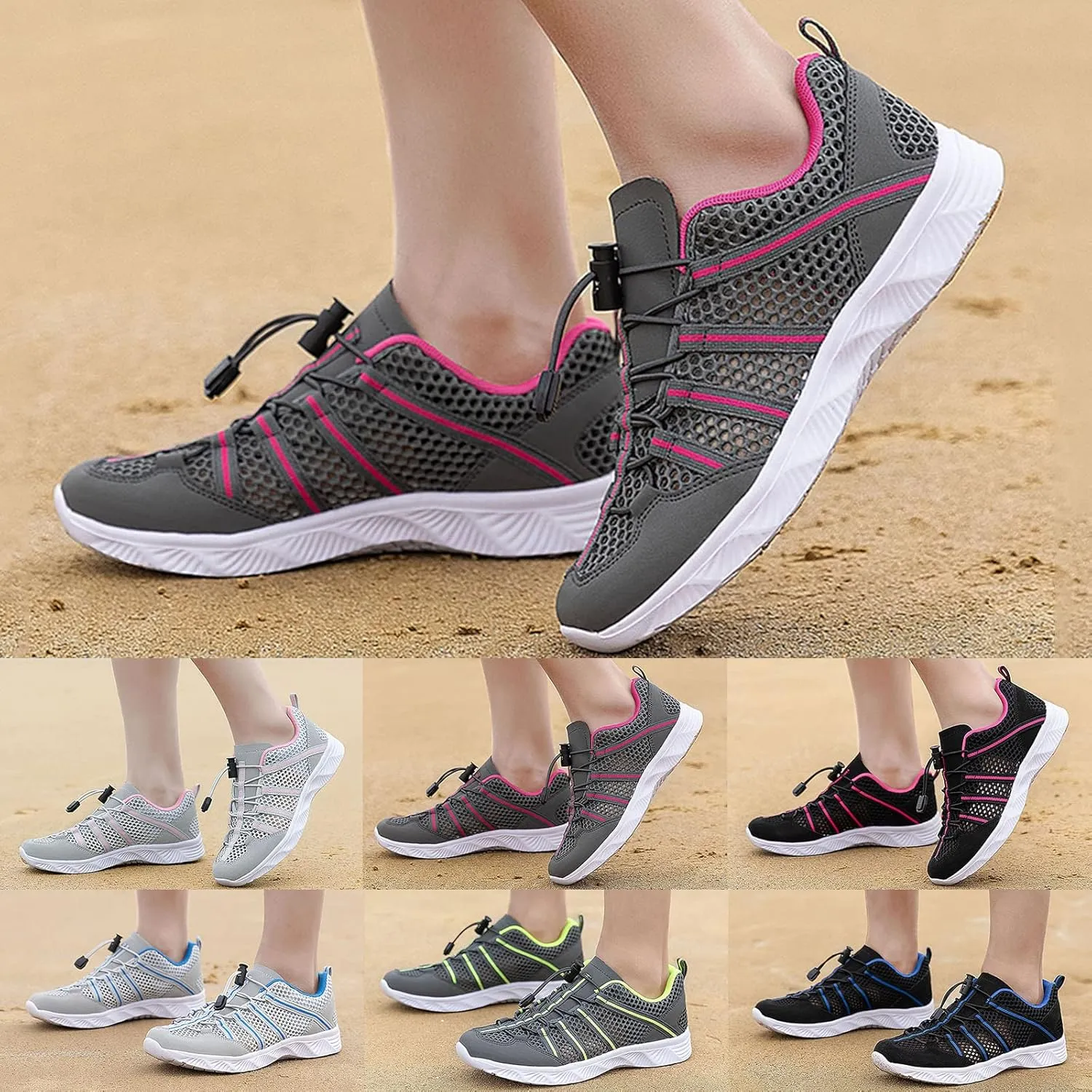 Aqua Sport Shoes Quick Dry Water Shoes Barefoot for Women Men Beach Swim Pool Surf Yoga Hiking Lightweight Non Slip Outdoor
