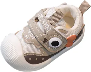 𝗖artoon Dinosaur Sneaker for Toddler Baby Girls Boys First Walking Shoes Mesh Breathable Non Slip Open Toe Shoes