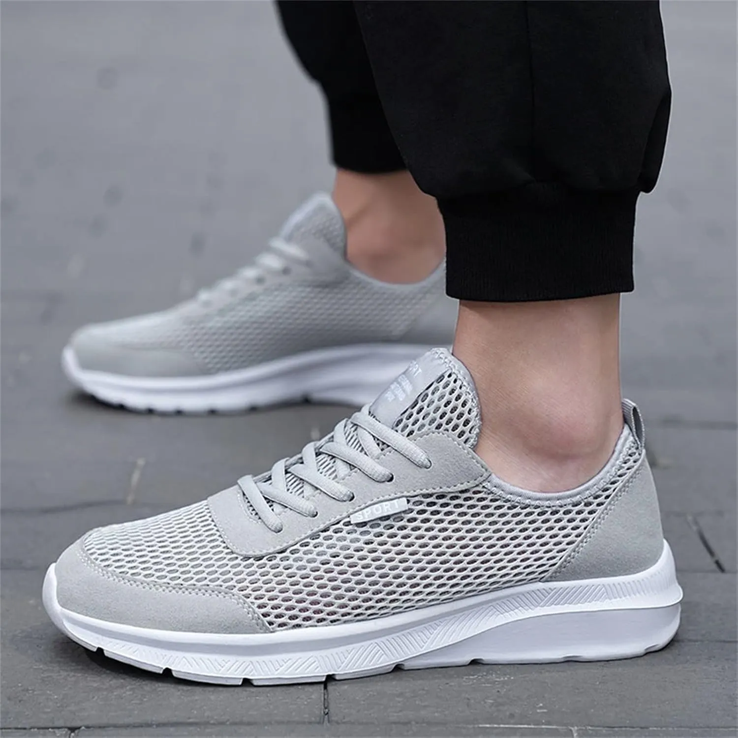 Athletic Fashion Sneakers for Men Slip on Lightweight Breathable Fashion Sneaker Business Casual Versatile Shoes