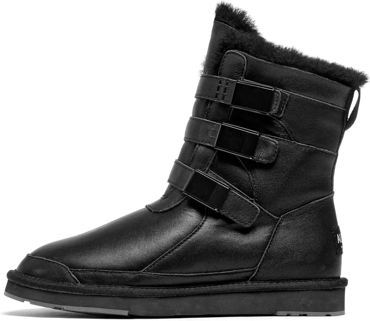 AUMU Women Three Velcro warm Thickened Leisure Weigher Shoes Snow Boots