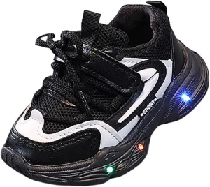 Baby Light Up Shoes Toddler Boys Girls Casual Luminous Flashing Sport Shoes Lightweight Breathable Running Shoes