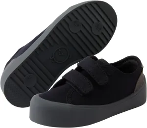 Boys Girls Kids Shoes Dual Hook and Loops Cupsole Casual Lightweight Canvas Sneakers with Sport Sole
