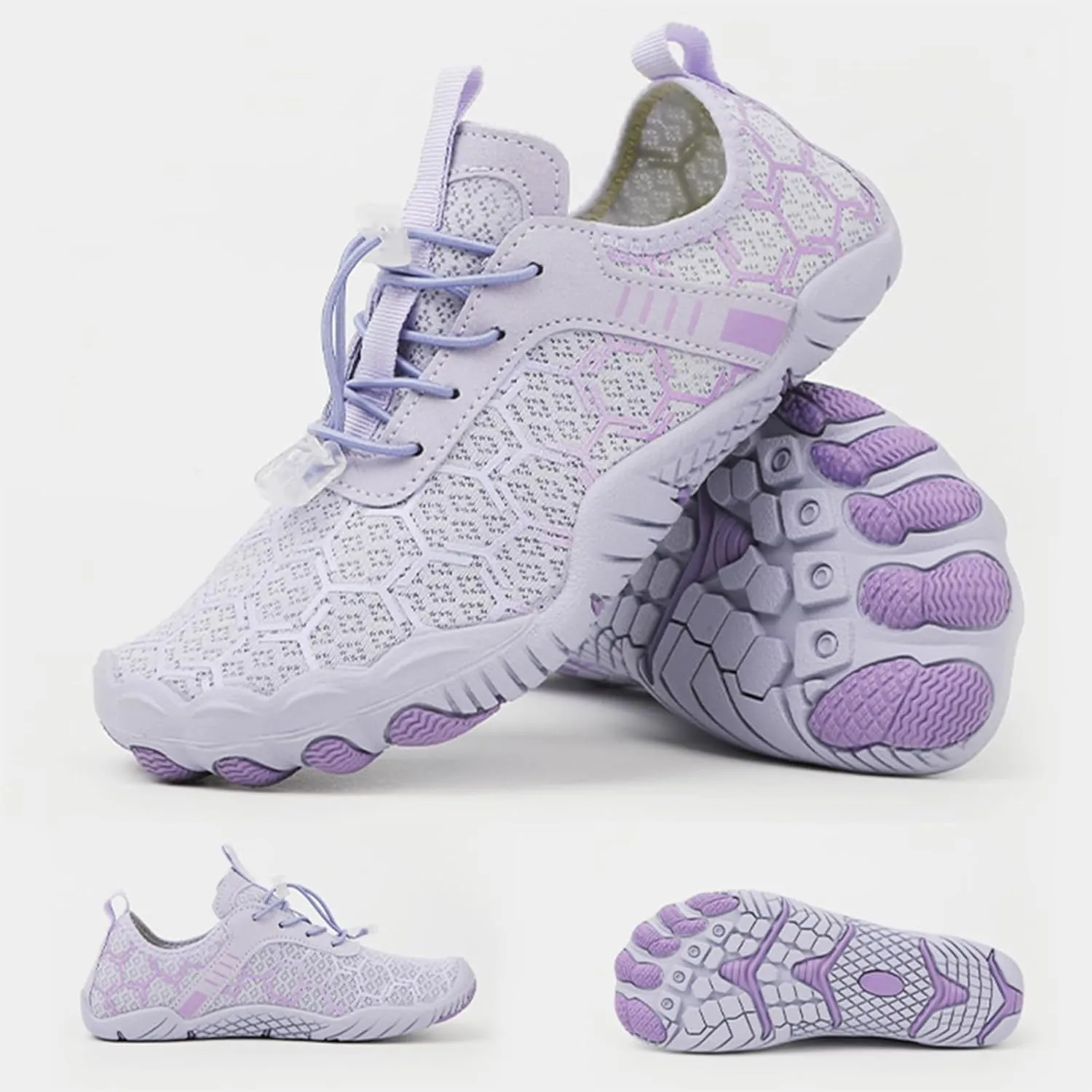 Breathable Barefoot Shoes for Women Men Pro Barefoot Shoes with Wide Toe Box Healthy & Non-Slip Barefoot Shoes Grounded Footwear Barefoot Shoes Quick Dry Zero Drop Trail Running Shoes Hiking Sneakers