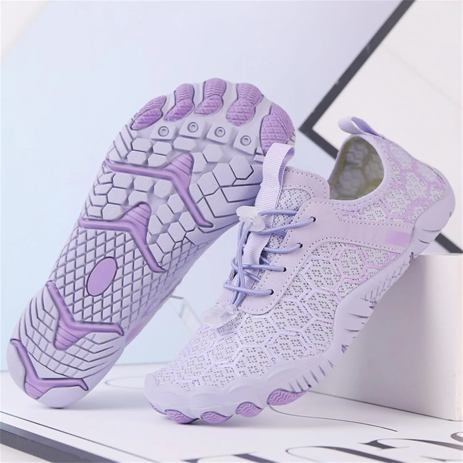 Breathable Barefoot Shoes for Women Men Pro Barefoot Shoes with Wide Toe Box Healthy & Non-Slip Barefoot Shoes Grounded Footwear Barefoot Shoes Quick Dry Zero Drop Trail Running Shoes Hiking Sneakers
