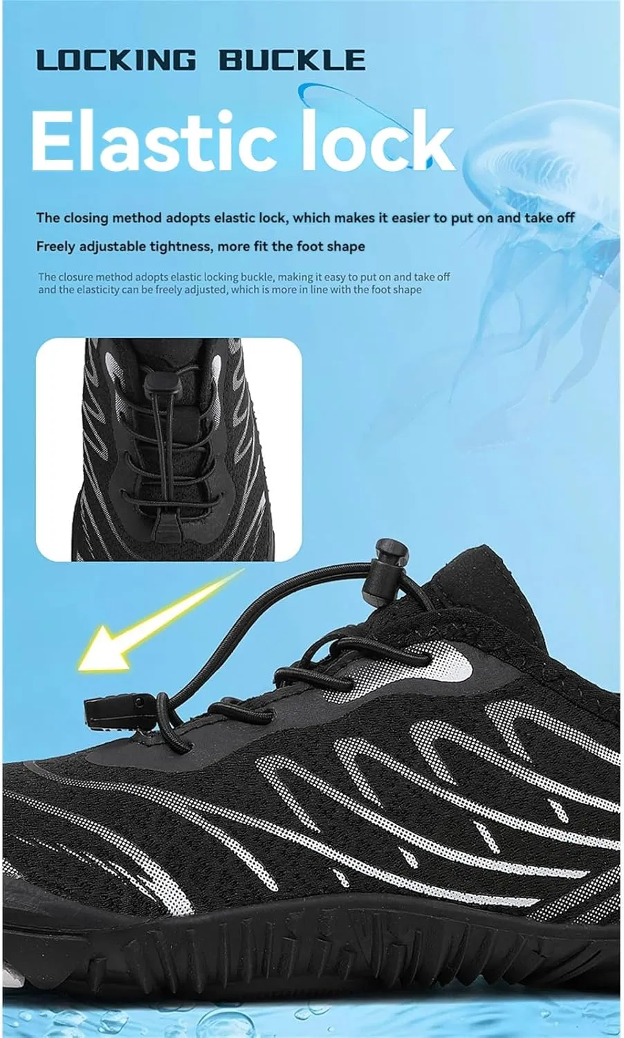 Breathable Barefoot Shoes for Women Men, Quick Dry Zero Drop Trail Running Shoes, Outdoor Athletic Hiking Sports Footwear Summer Beach Swim Surfing with Non-Slip Sole & Wide Toe Box