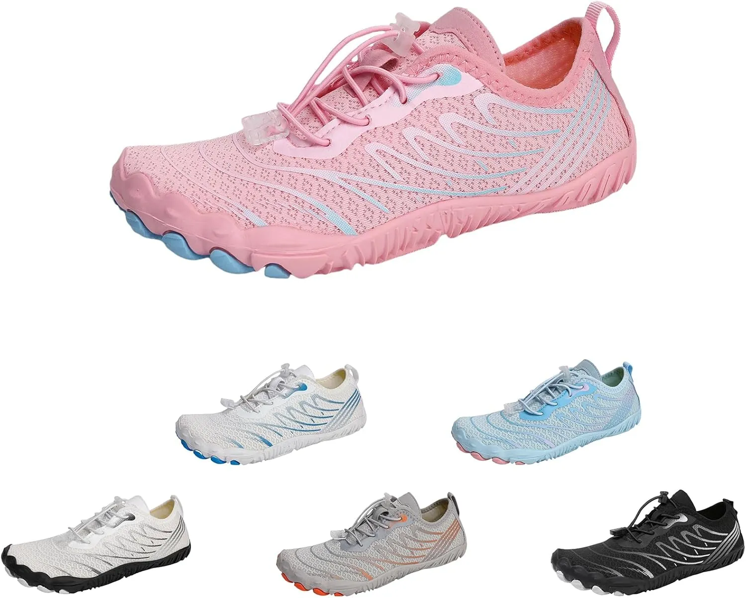 Breathable Barefoot Shoes for Women Men, Quick Dry Zero Drop Trail Running Shoes, Outdoor Athletic Hiking Sports Footwear Summer Beach Swim Surfing with Non-Slip Sole & Wide Toe Box