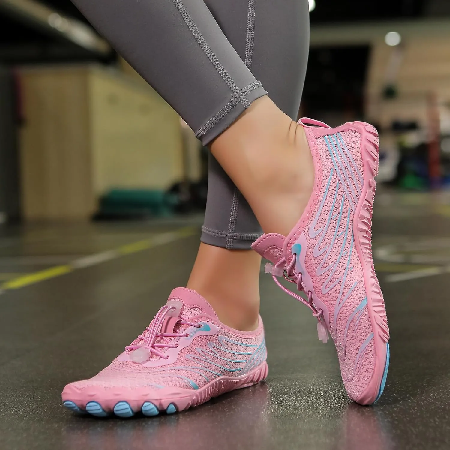 Breathable Barefoot Shoes for Women Men, Quick Dry Zero Drop Trail Running Shoes, Outdoor Athletic Hiking Sports Footwear Summer Beach Swim Surfing with Non-Slip Sole & Wide Toe Box