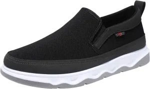 Breathable Diabetic Shoes for Men Casual Sneaker Mesh Breathable Walking Shoe Hook and Loop Orthopedic Sneakers