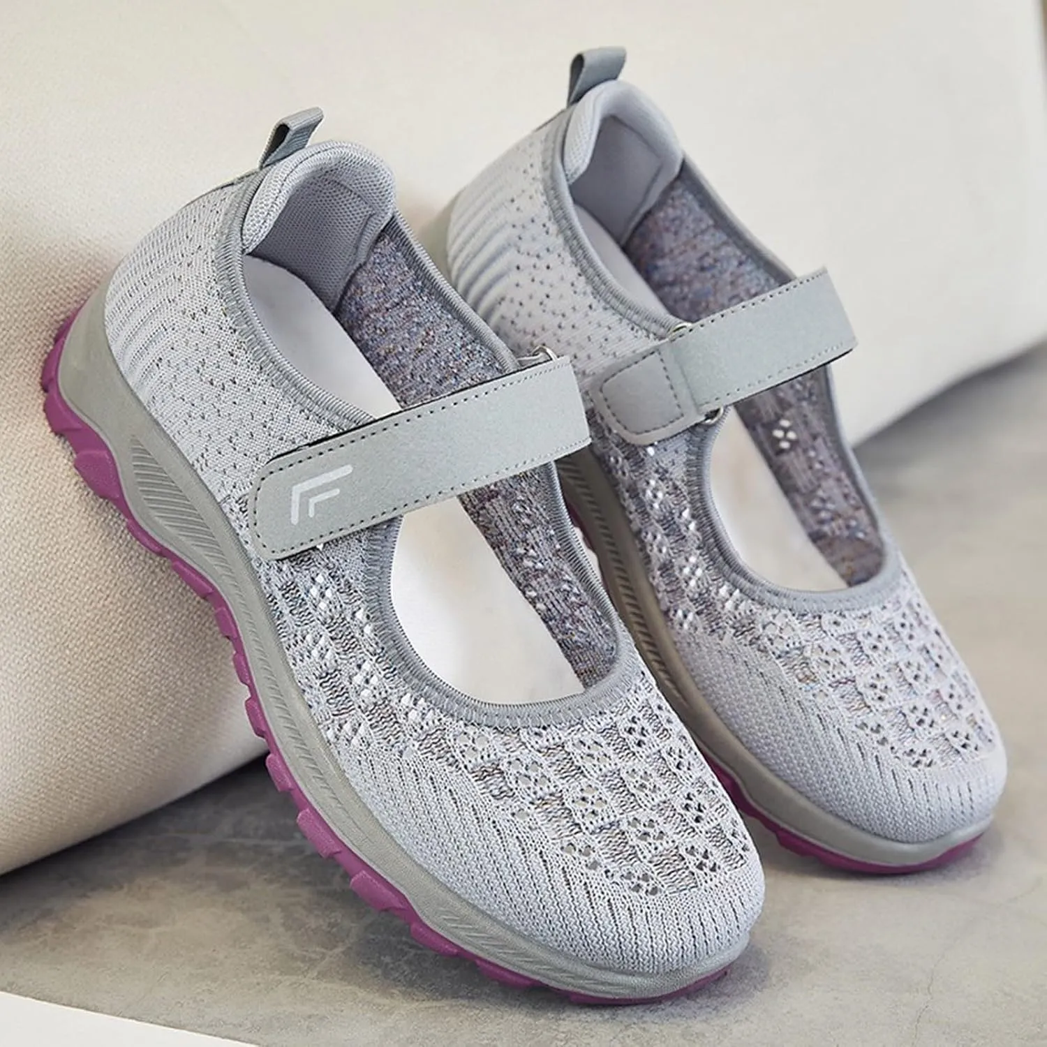 Breathable Fashion Sneakers for Women Lightweight Work Shoes Orthopedic Shoes Arch Support Walking Shoes