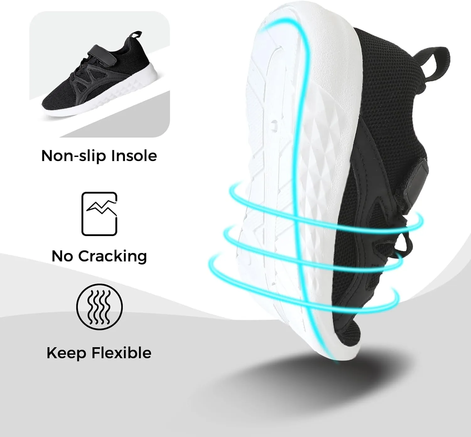 CHINMOON Boys Girls Lightweight Running Shoes Kids Tennis Walking Shoes Breathable Sports Sneakers (Little Kid/Big Kid)