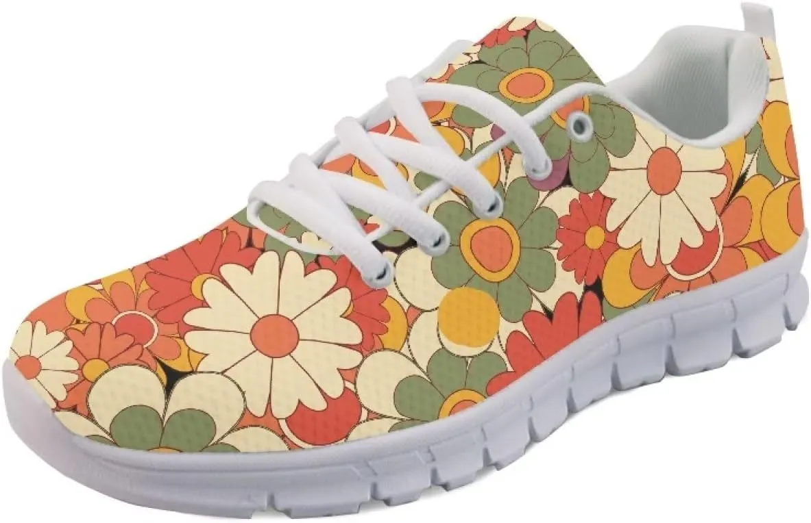 Coloranimal Spring Summer Gift Flats for Women Men Running Walking Sneakers