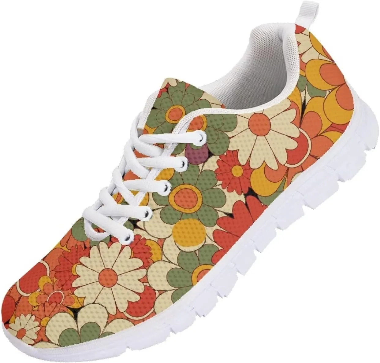 Coloranimal Spring Summer Gift Flats for Women Men Running Walking Sneakers