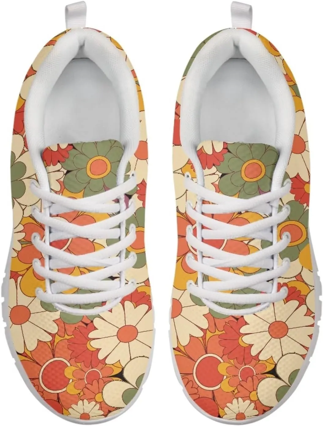 Coloranimal Spring Summer Gift Flats for Women Men Running Walking Sneakers