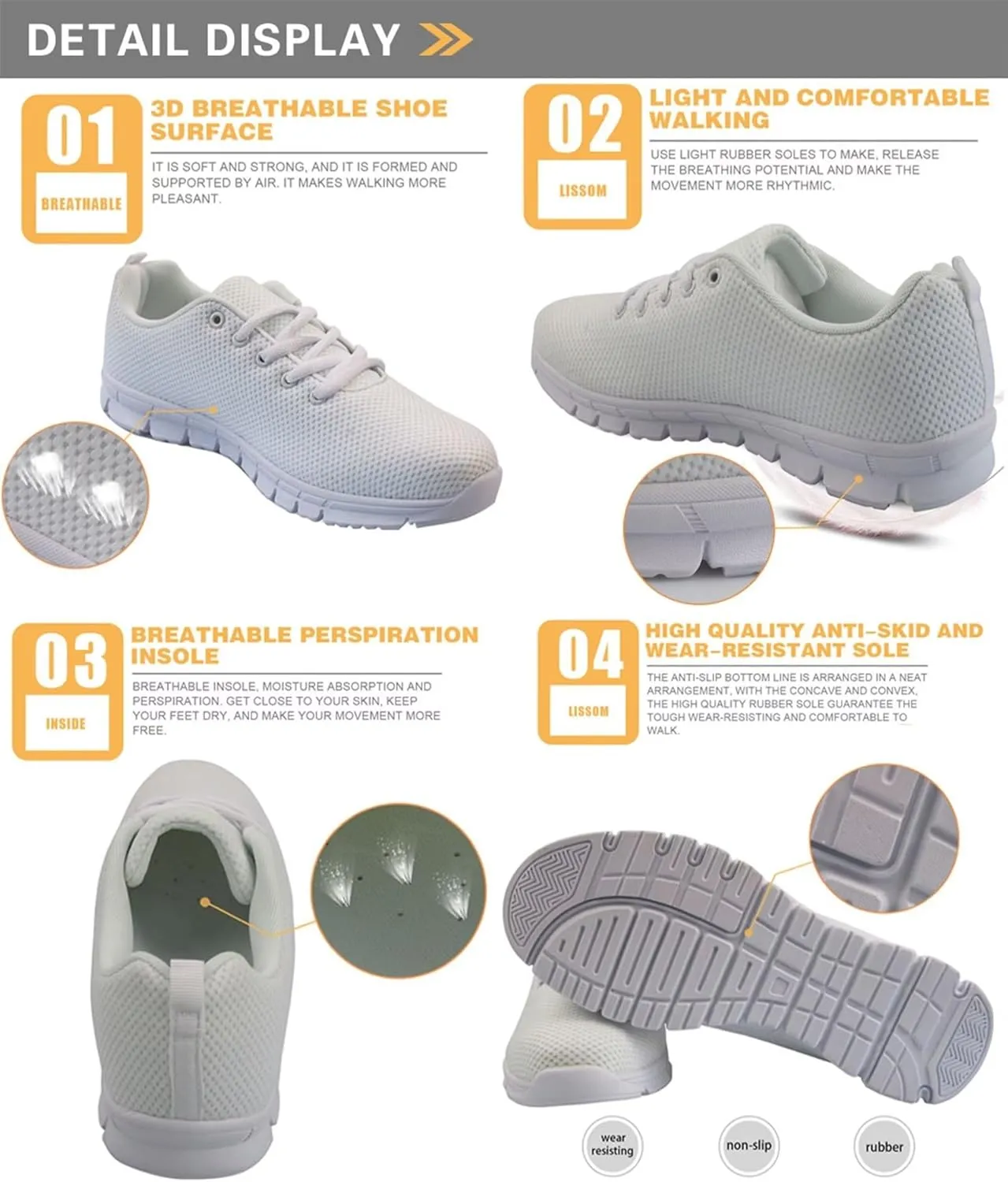 Coloranimal Spring Summer Gift Flats for Women Men Running Walking Sneakers