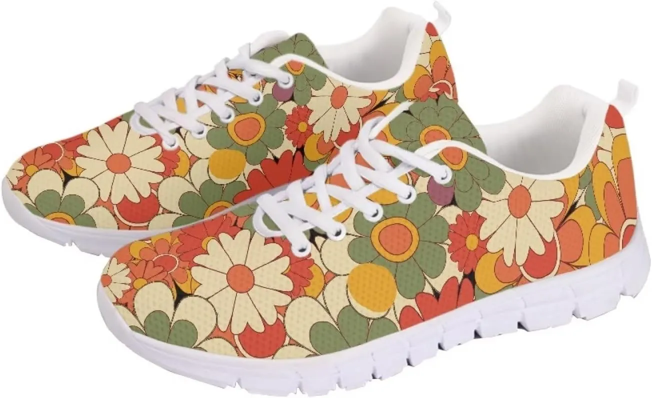 Coloranimal Spring Summer Gift Flats for Women Men Running Walking Sneakers
