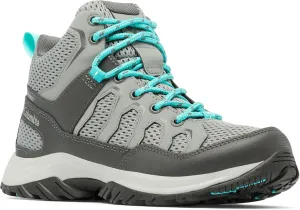 Columbia Womens Granite Trail Mid Waterproof, Titanium Grey Steel/Bright Aqua, 12