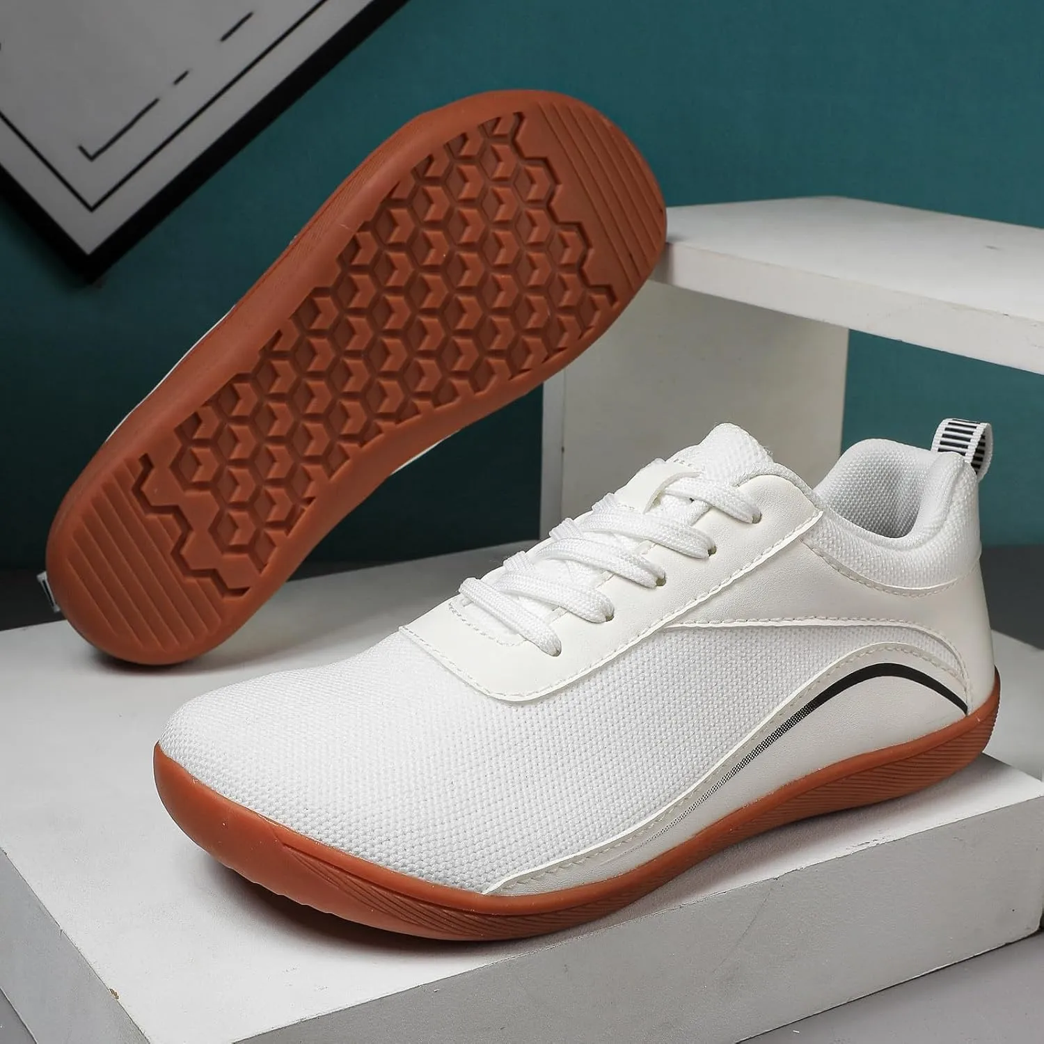 Couple Mesh Sports Casual Shoes Breathable Flat Bottom Lightweight Plus Size Comfortable Walking Mens Sneaker Socks