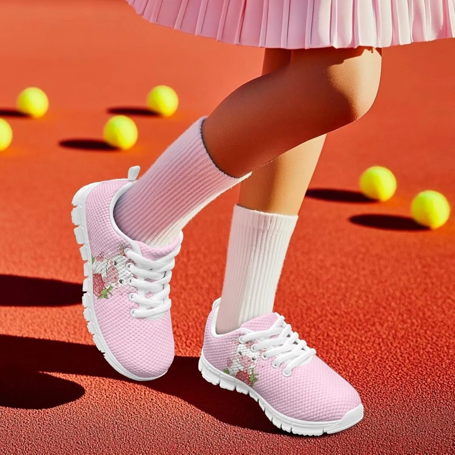 Cute Shoes for Teen Girls Everyday Kids Running Sneakers Non Slip
