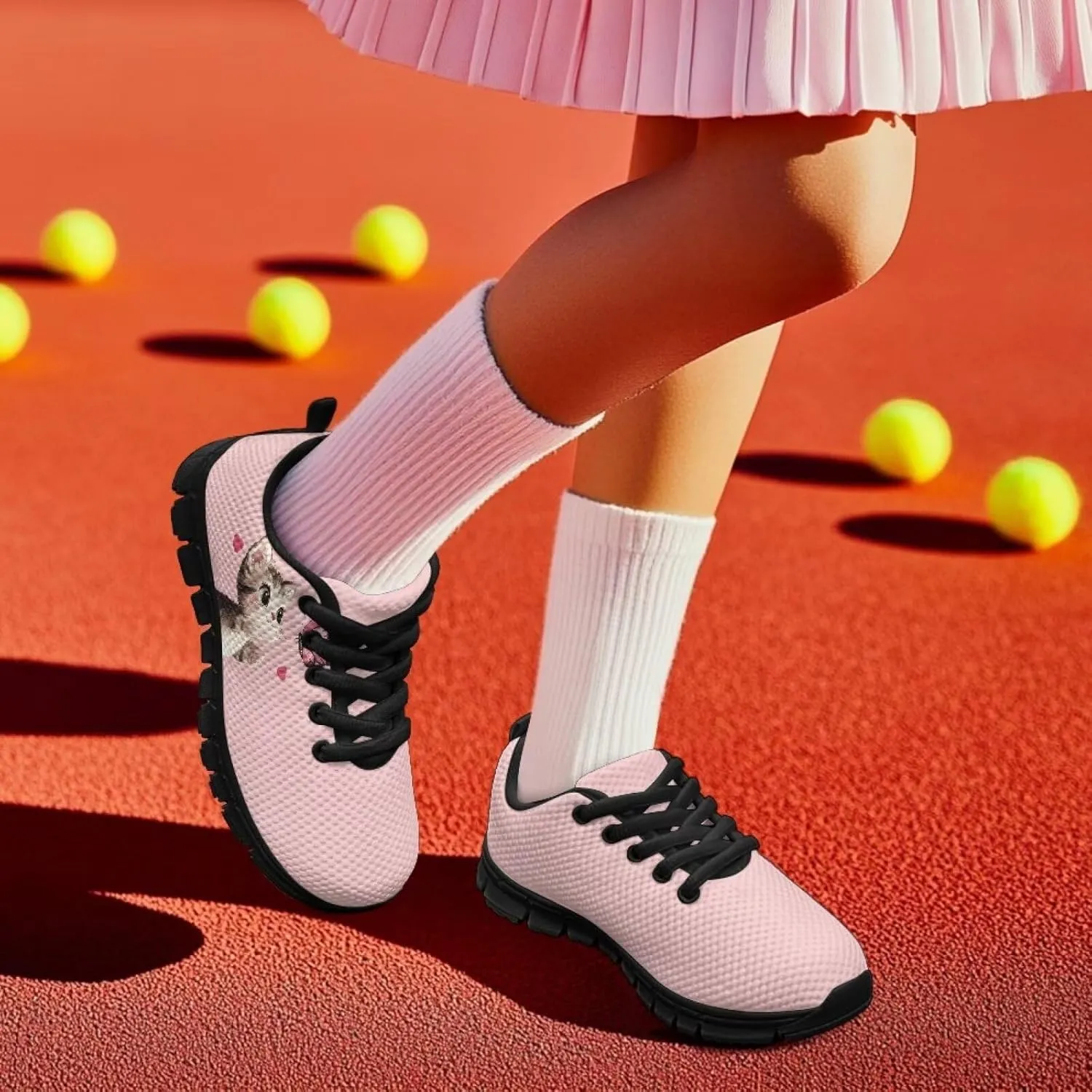 Cute Shoes for Teen Girls Everyday Kids Running Sneakers Non Slip