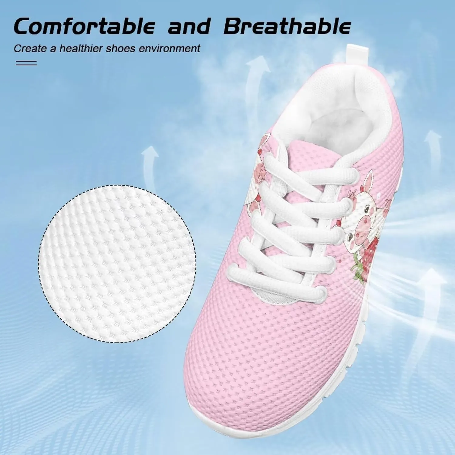 Cute Shoes for Teen Girls Everyday Kids Running Sneakers Non Slip