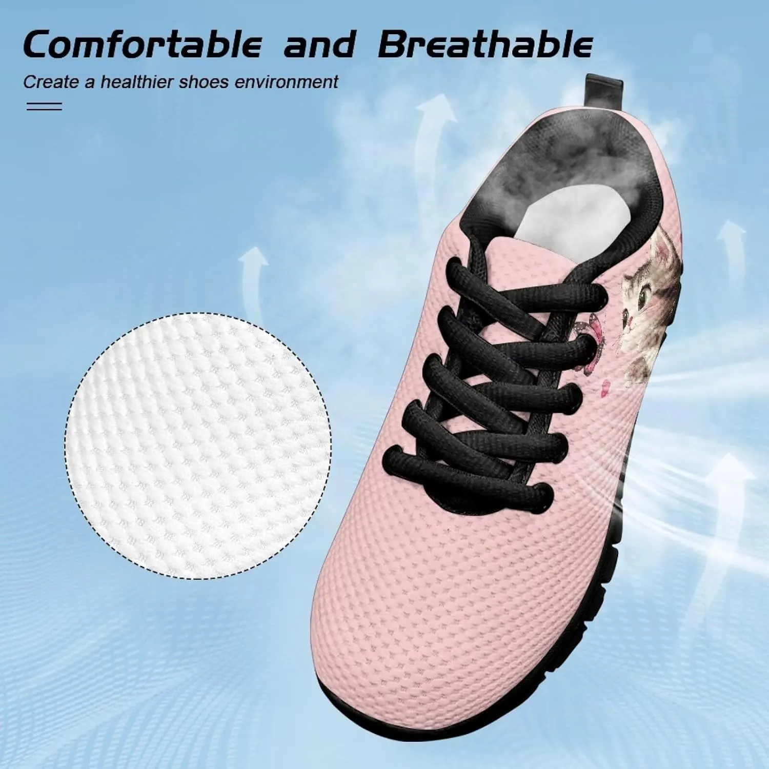 Cute Shoes for Teen Girls Everyday Kids Running Sneakers Non Slip
