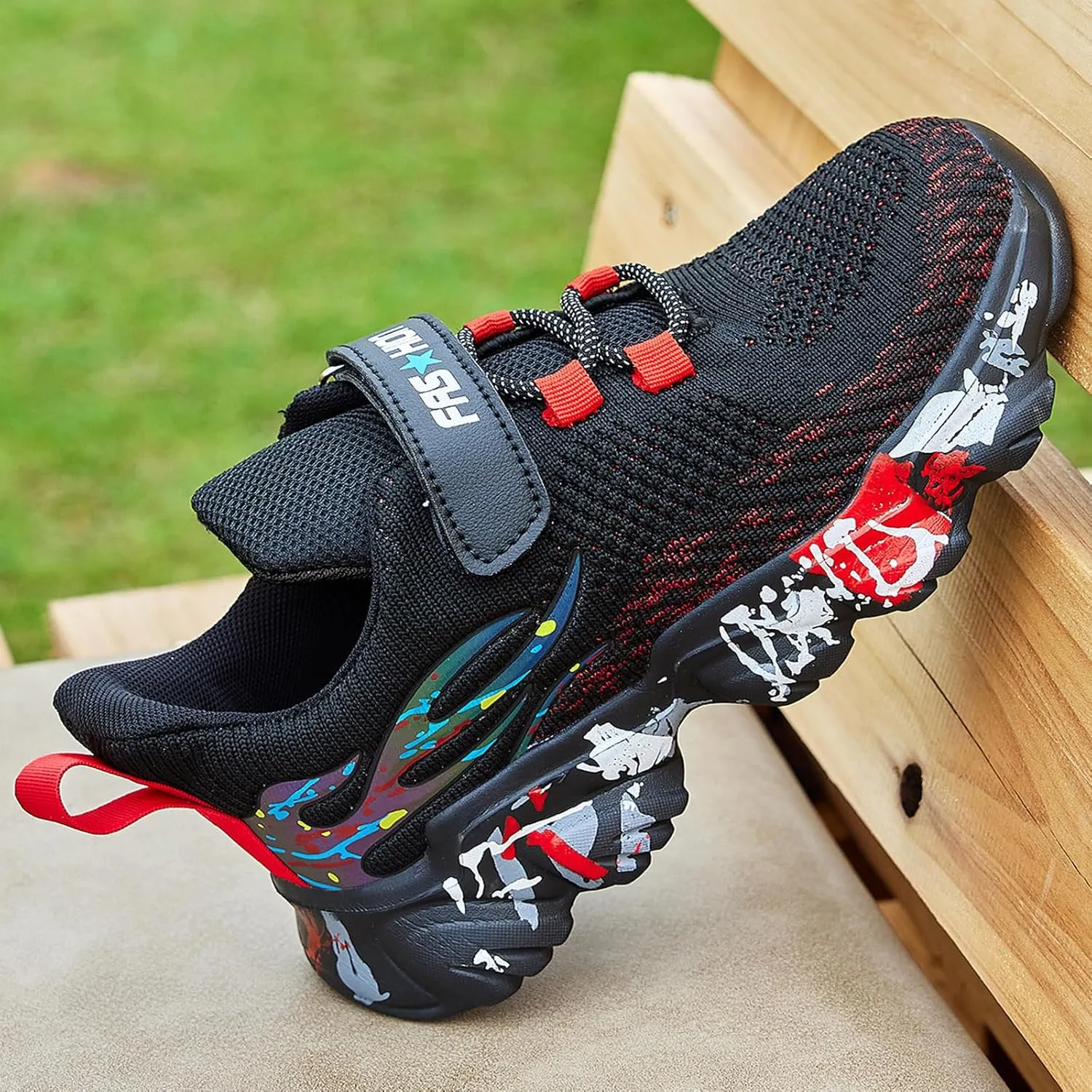 Daclay Kids Sports Shoes Running Shoes for Spring and Autumn Casual Knit Sneakers for Girls Boys School Students Teenager
