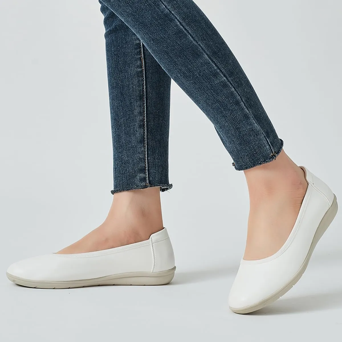 DeYashopin Women's Flats Shoes Non-Slip Ballet Shoes for Dressy Occasions,Walking and Driving Lightweight & Flexible for Comfort