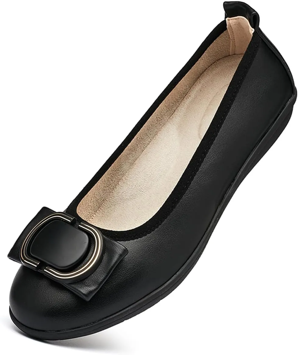 DeYashopin Women's Flats Shoes Non-Slip Ballet Shoes for Dressy Occasions,Walking and Driving Lightweight & Flexible for Comfort