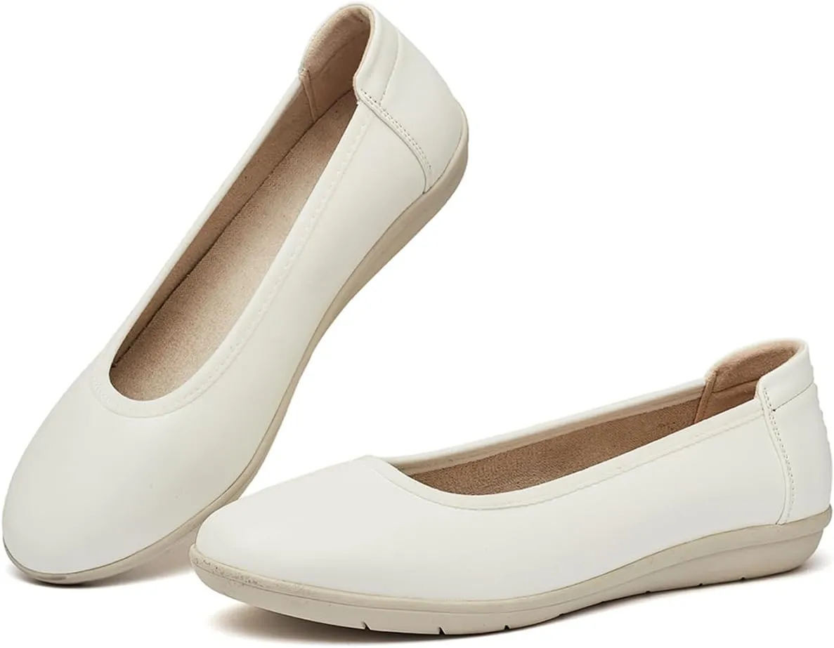 DeYashopin Women's Flats Shoes Non-Slip Ballet Shoes for Dressy Occasions,Walking and Driving Lightweight & Flexible for Comfort