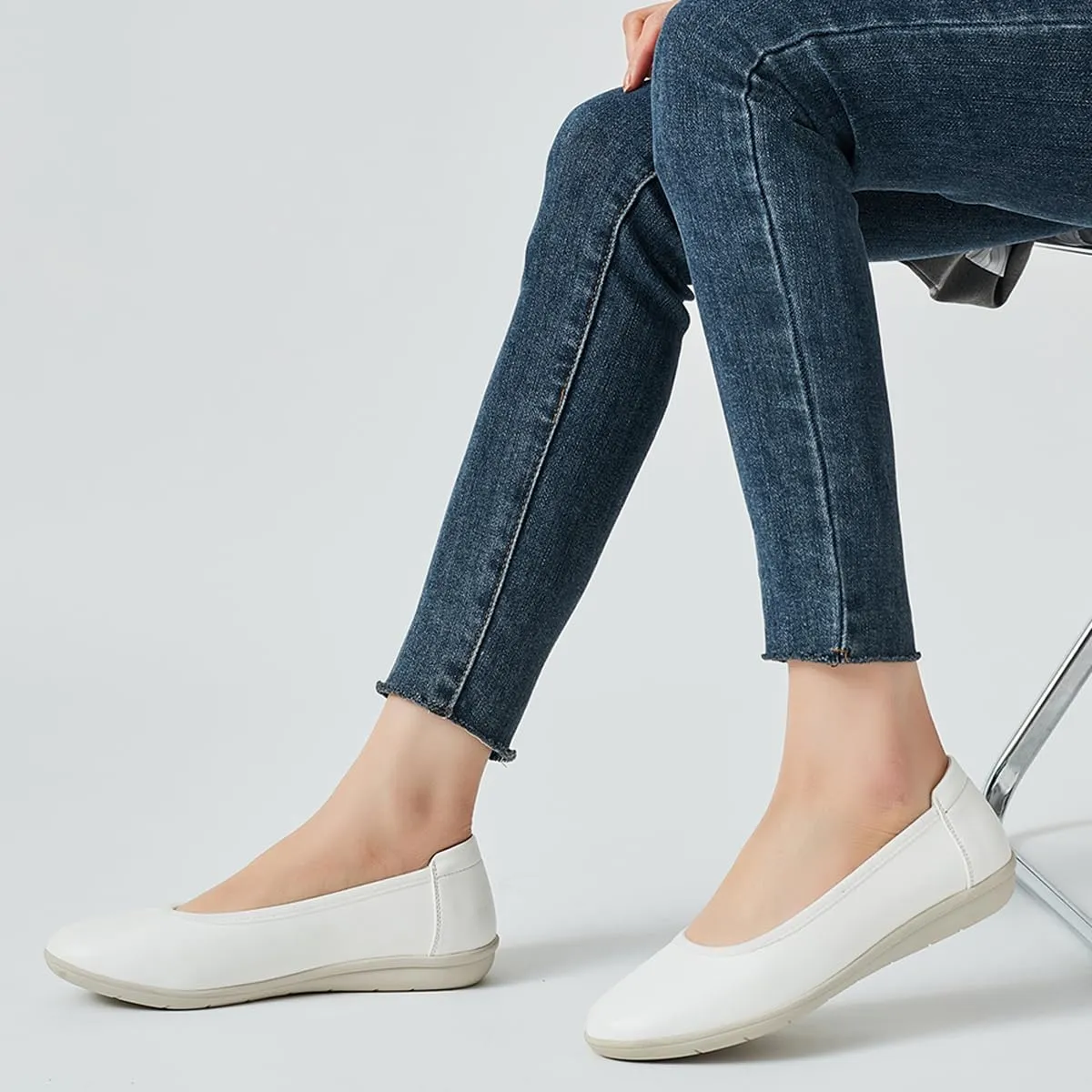 DeYashopin Women's Flats Shoes Non-Slip Ballet Shoes for Dressy Occasions,Walking and Driving Lightweight & Flexible for Comfort