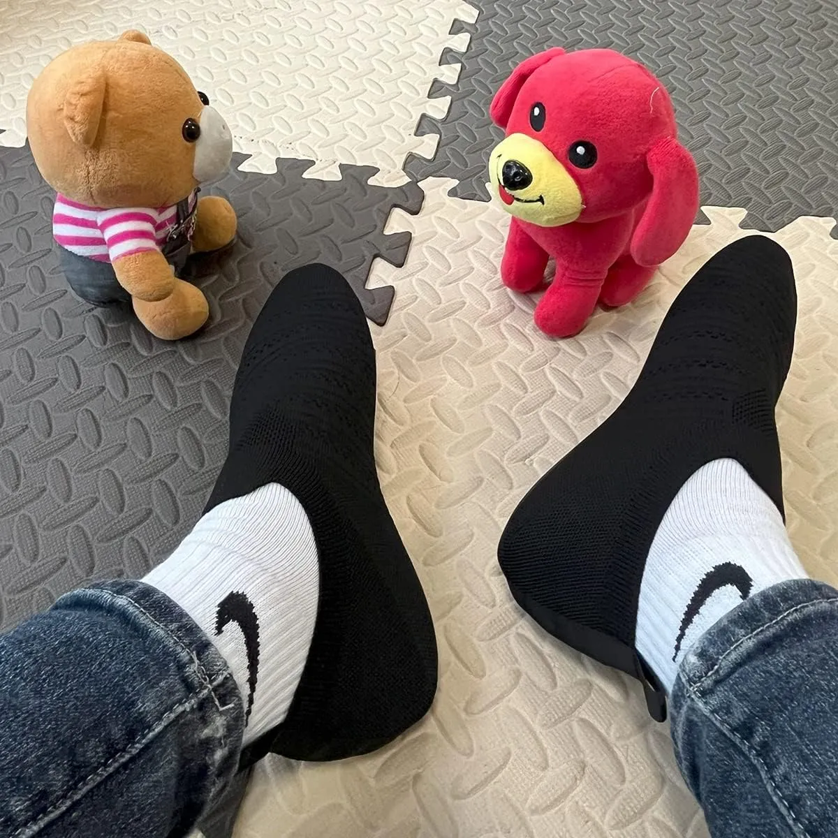 ditont Non-Slip Indoor House Slippers Lightweight Comfortable Grip House Home Shoes for Men Women