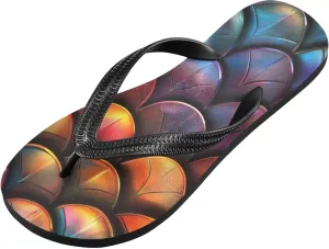 Dragon Scales Colorful Men's & Women's Classical Beach Rubber Sandal Flip Flop Comfortable Slipper 214B2767