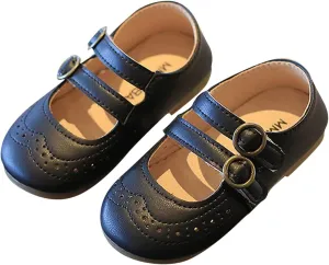 EnJoCho Casual Shoes for Baby Summer and Autumn Girls Boots Cute Flat Hollow Hollow Breathable Comfortable Casual (Black, 29)