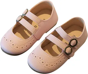 EnJoCho Casual Shoes for Baby Summer and Autumn Girls Boots Cute Flat Hollow Hollow Breathable Comfortable Casual (Pink, 25)