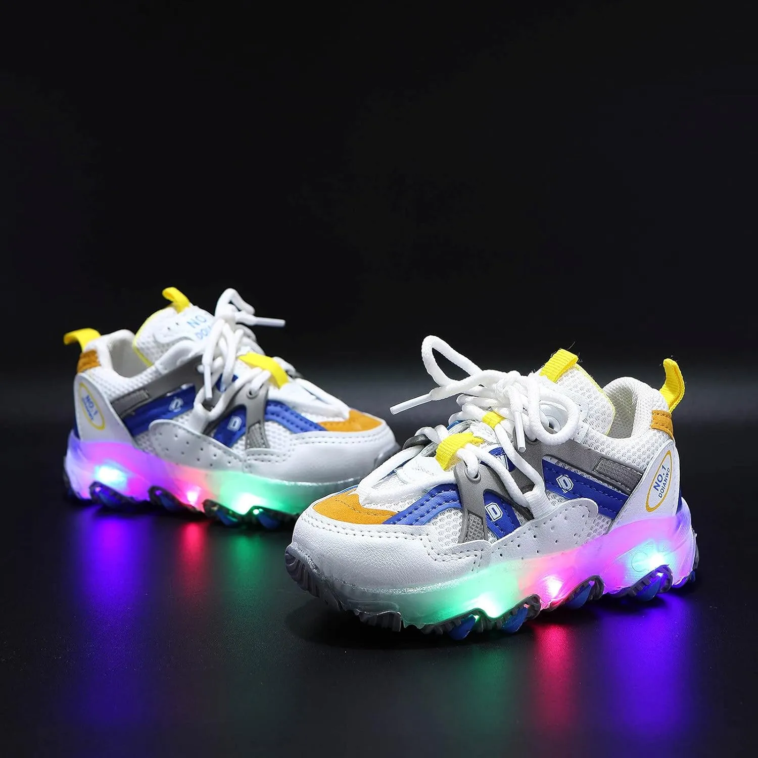 EnJoCho Kids Running Shoes Girls Led Children Luminous Sport Kids Baby Shoes Light Boys Bling Baby Shoes Breathable