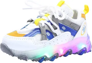 EnJoCho Kids Running Shoes Girls Led Children Luminous Sport Kids Baby Shoes Light Boys Bling Baby Shoes Breathable