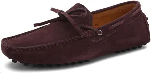 Fashion Mens Handmade Suede Leather Casual Loafers Shoes Soft Comfortable Driving Walking Shoes Plus Size