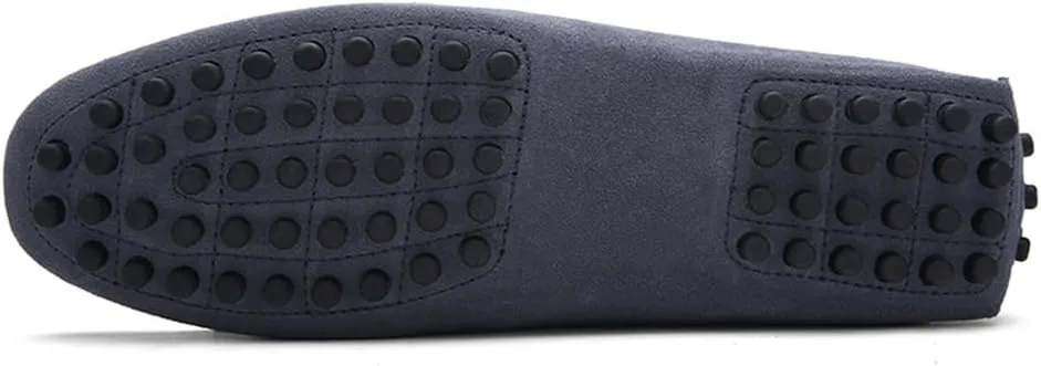Fashion Mens Handmade Suede Leather Casual Loafers Shoes Soft Comfortable Driving Walking Shoes Plus Size