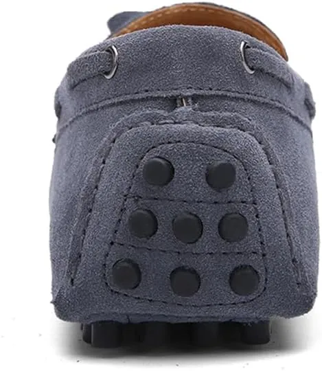Fashion Mens Handmade Suede Leather Casual Loafers Shoes Soft Comfortable Driving Walking Shoes Plus Size