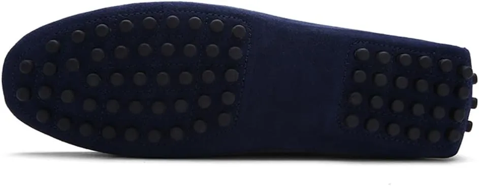 Fashion Mens Handmade Suede Leather Casual Loafers Shoes Soft Comfortable Driving Walking Shoes Plus Size
