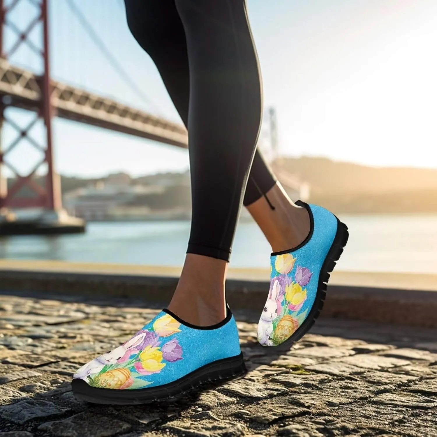 Fashion Sneakers for Women Lightweight Walking Casual Slip Ons Comfortable Art Painted Soft Athletic Travel Shoes for Ladies Festival Serise US Size 5.5-11.5