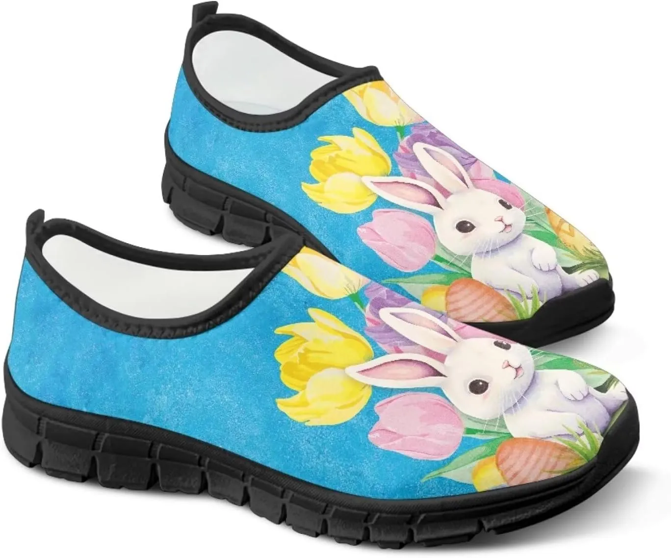 Fashion Sneakers for Women Lightweight Walking Casual Slip Ons Comfortable Art Painted Soft Athletic Travel Shoes for Ladies Festival Serise US Size 5.5-11.5