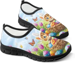 Fashion Sneakers for Women Lightweight Walking Casual Slip Ons Comfortable Art Painted Soft Athletic Travel Shoes for Ladies Festival Serise US Size 5.5-11.5