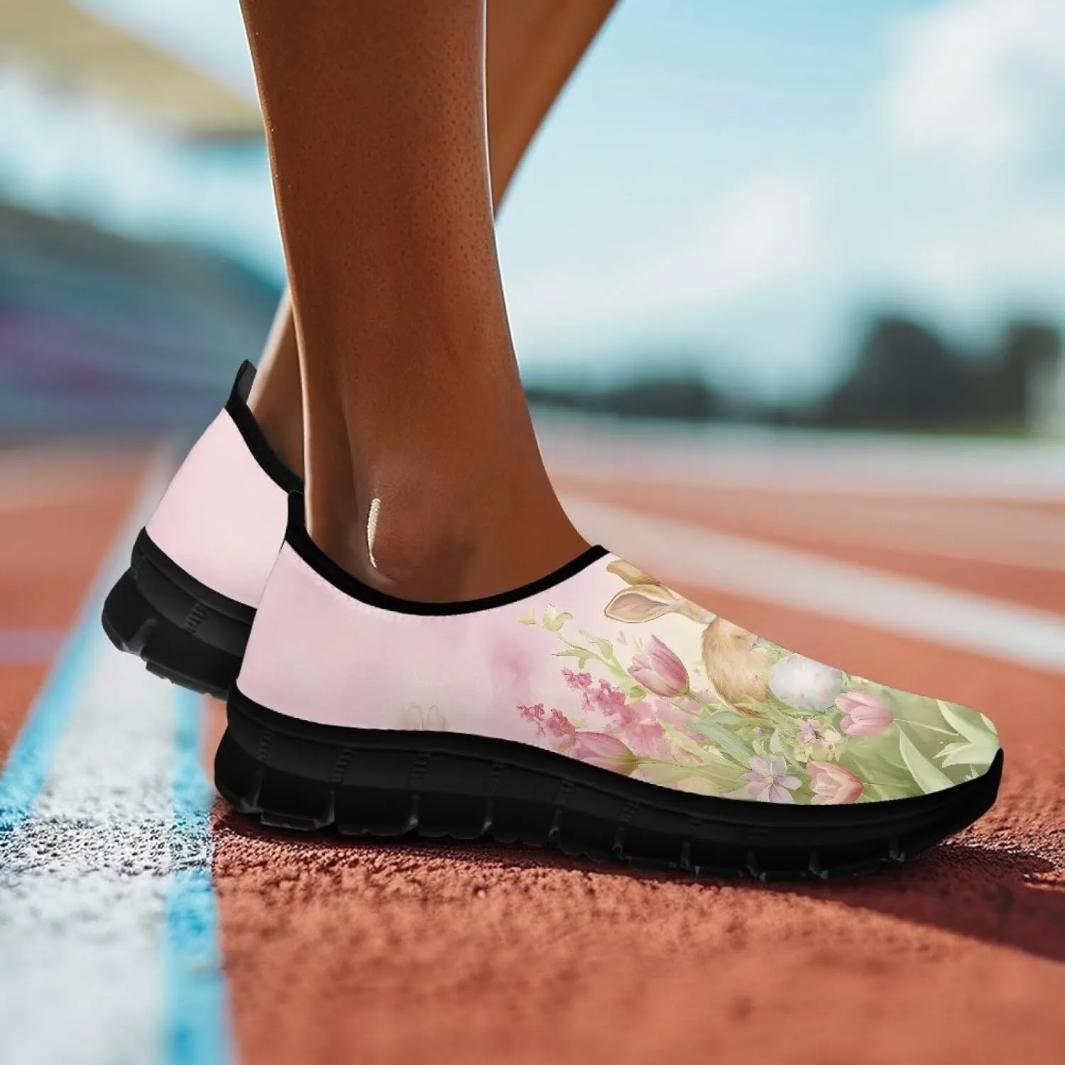 Fashion Sneakers for Women Lightweight Walking Casual Slip Ons Comfortable Art Painted Soft Athletic Travel Shoes for Ladies Festival Serise US Size 5.5-11.5