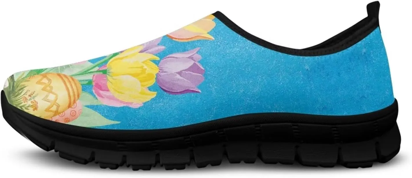 Fashion Sneakers for Women Lightweight Walking Casual Slip Ons Comfortable Art Painted Soft Athletic Travel Shoes for Ladies Festival Serise US Size 5.5-11.5