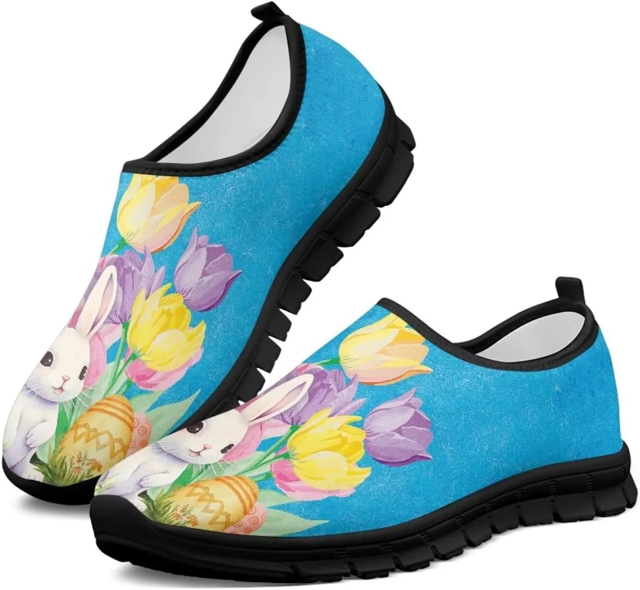 Fashion Sneakers for Women Lightweight Walking Casual Slip Ons Comfortable Art Painted Soft Athletic Travel Shoes for Ladies Festival Serise US Size 5.5-11.5
