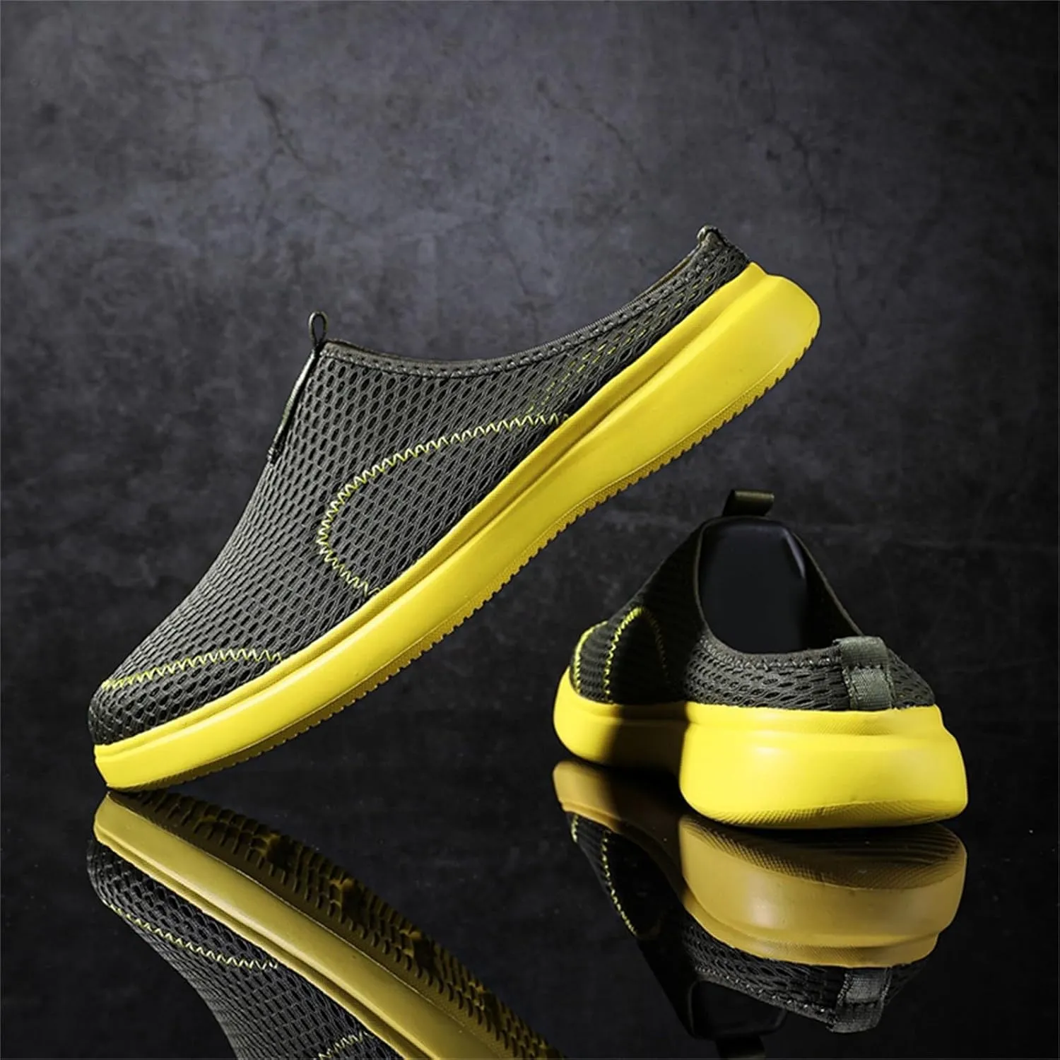 Fashion Summer Men Breathable Mesh Flat Elastic Casual Shoes Mens Sneaker Socks Sneaker